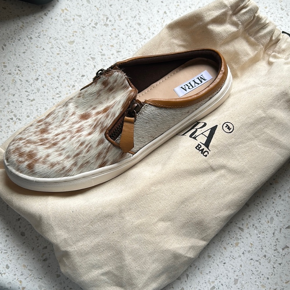 Myra Cowhide Slip On Shoes